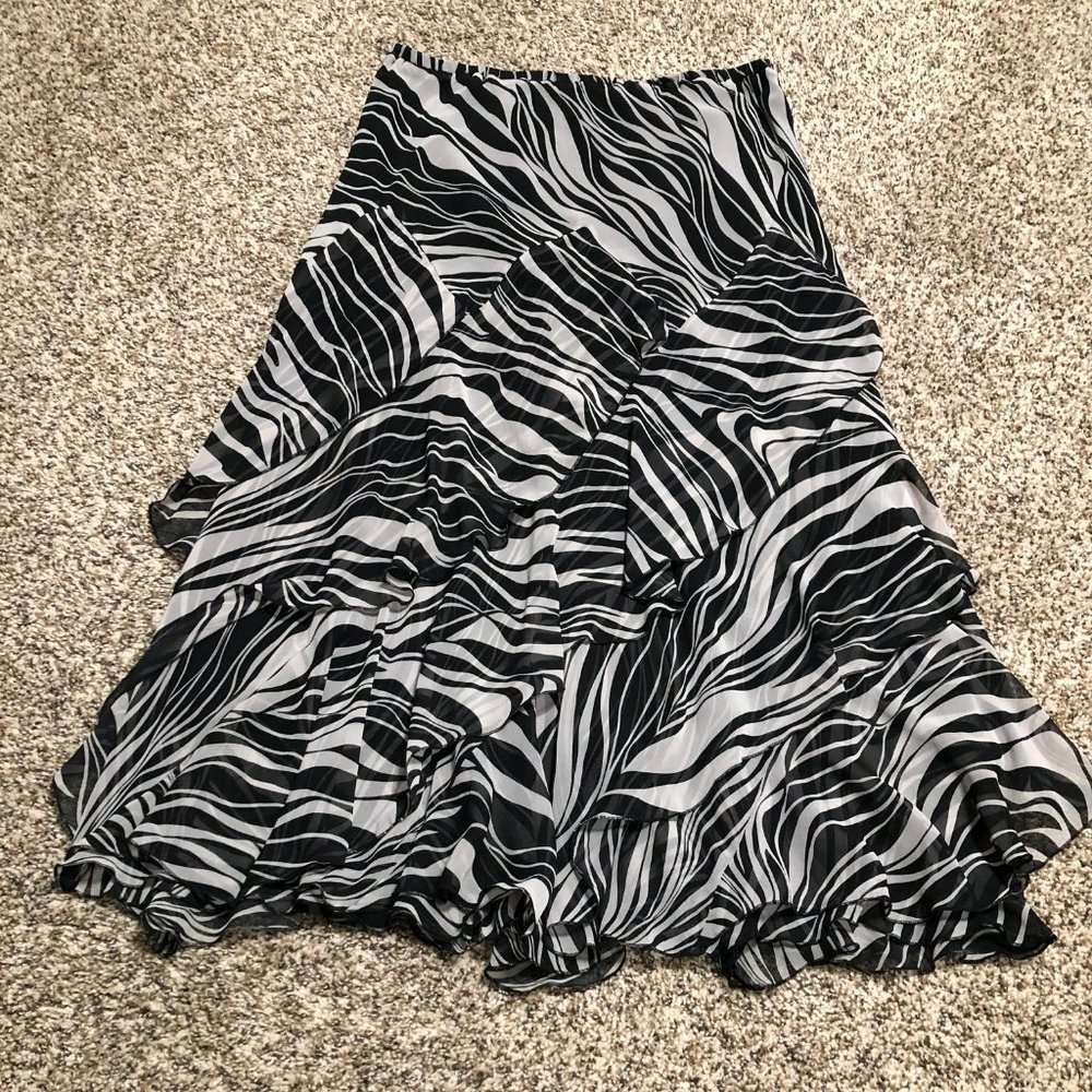 Robbie Bee Tiered Maxi Skirt Sz12